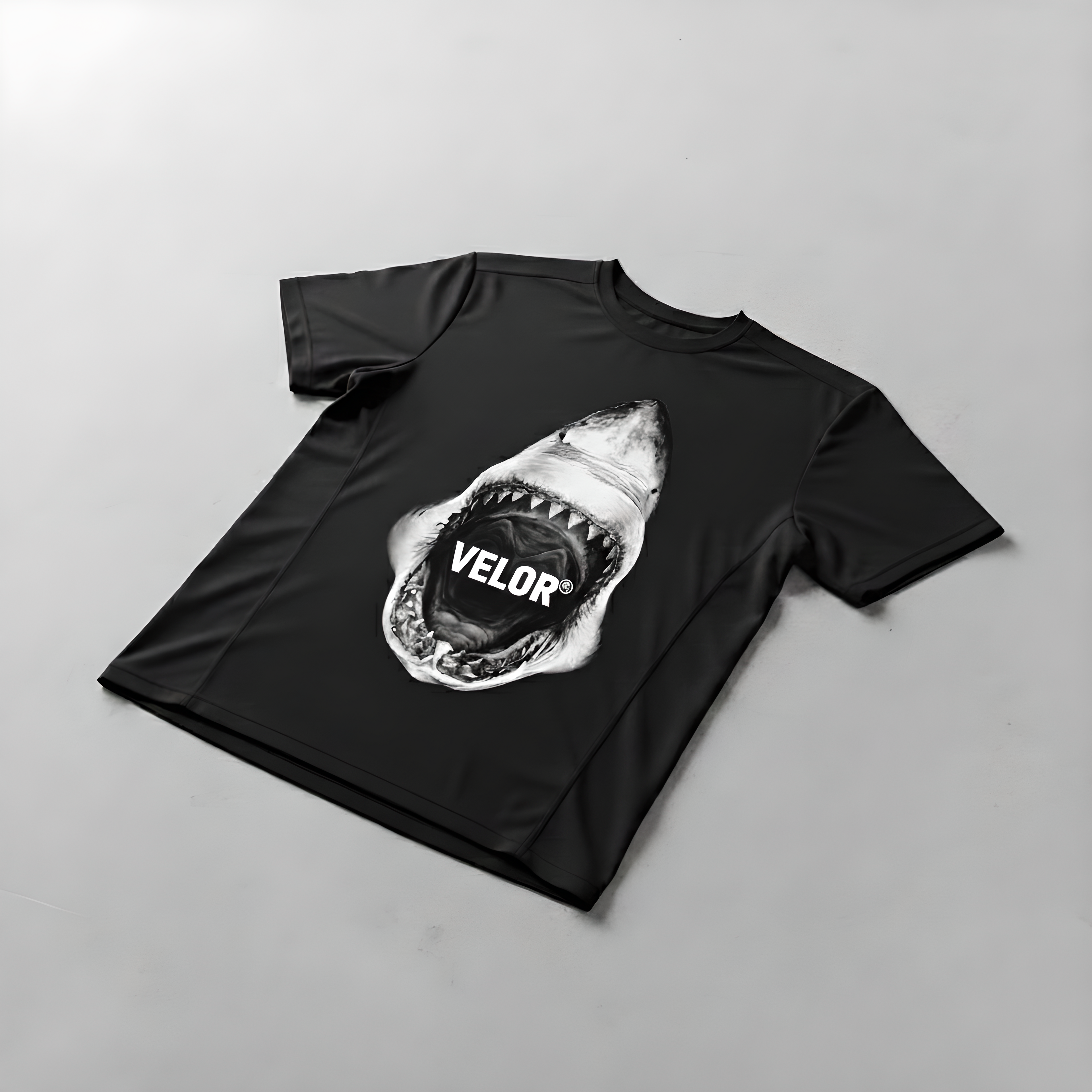 VELOR® Jaws Tee – Black